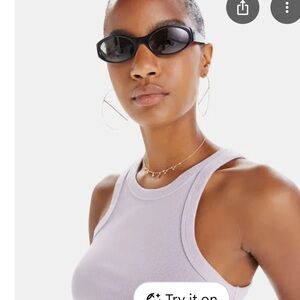 NWT Mother Move It The Chin Ups Tank Lavender Women's Size XS Racer back ribbed‎